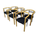 Set of 6 chairs, Italie, 1980
