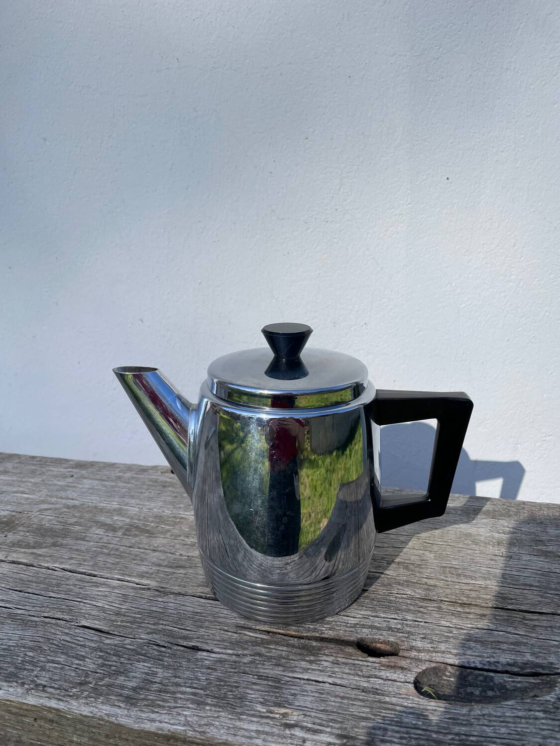 1970s stainless steel teapot