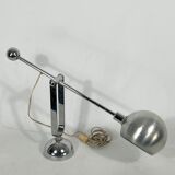 Mid-century Modern Italian chrome counterweight table lamp from 70s