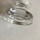 Set of 10 Scandinavian champagne flutes in half crystal sounding 1960