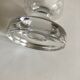 Set of 10 Scandinavian champagne flutes in half crystal sounding 1960