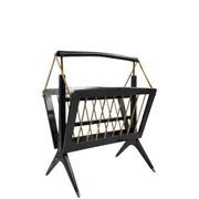 Mid-century Modern brass magazine rack, Ico e Luisa Parisi  Italy 1950