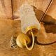 Vintage molded glass wall light