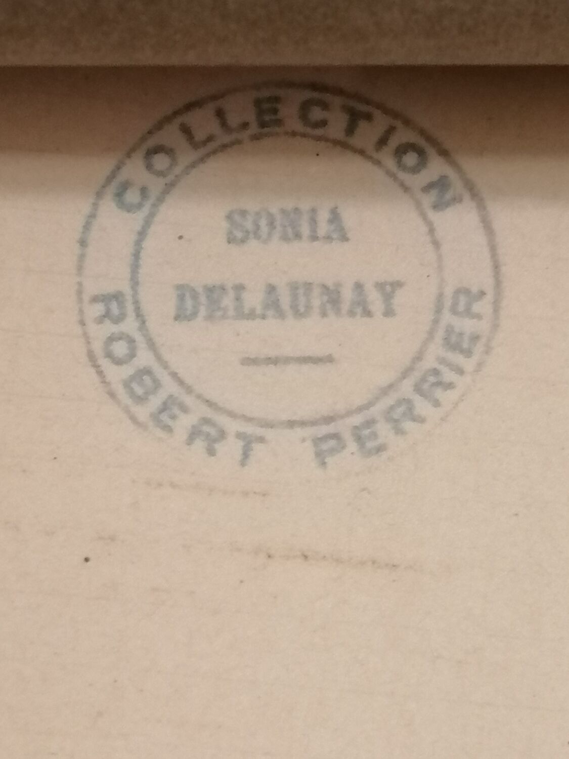 Gouache originale de Sonia DELAUNAY - Étude de tissu - Robert PERRIER