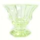 Art Deco vase, uranium glass, Poland, 1930s