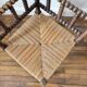 Vintage corner chair in turned wood and straw