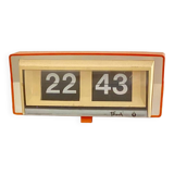 70's orange flip flap flash clock
