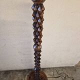 Oak floor lamp - In the style of Charles Dudouyt - Brutalist design