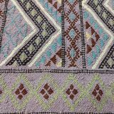 Handmade margoum rug in natural wool