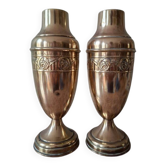 Paire de vases Art Déco en laiton, vers 1920