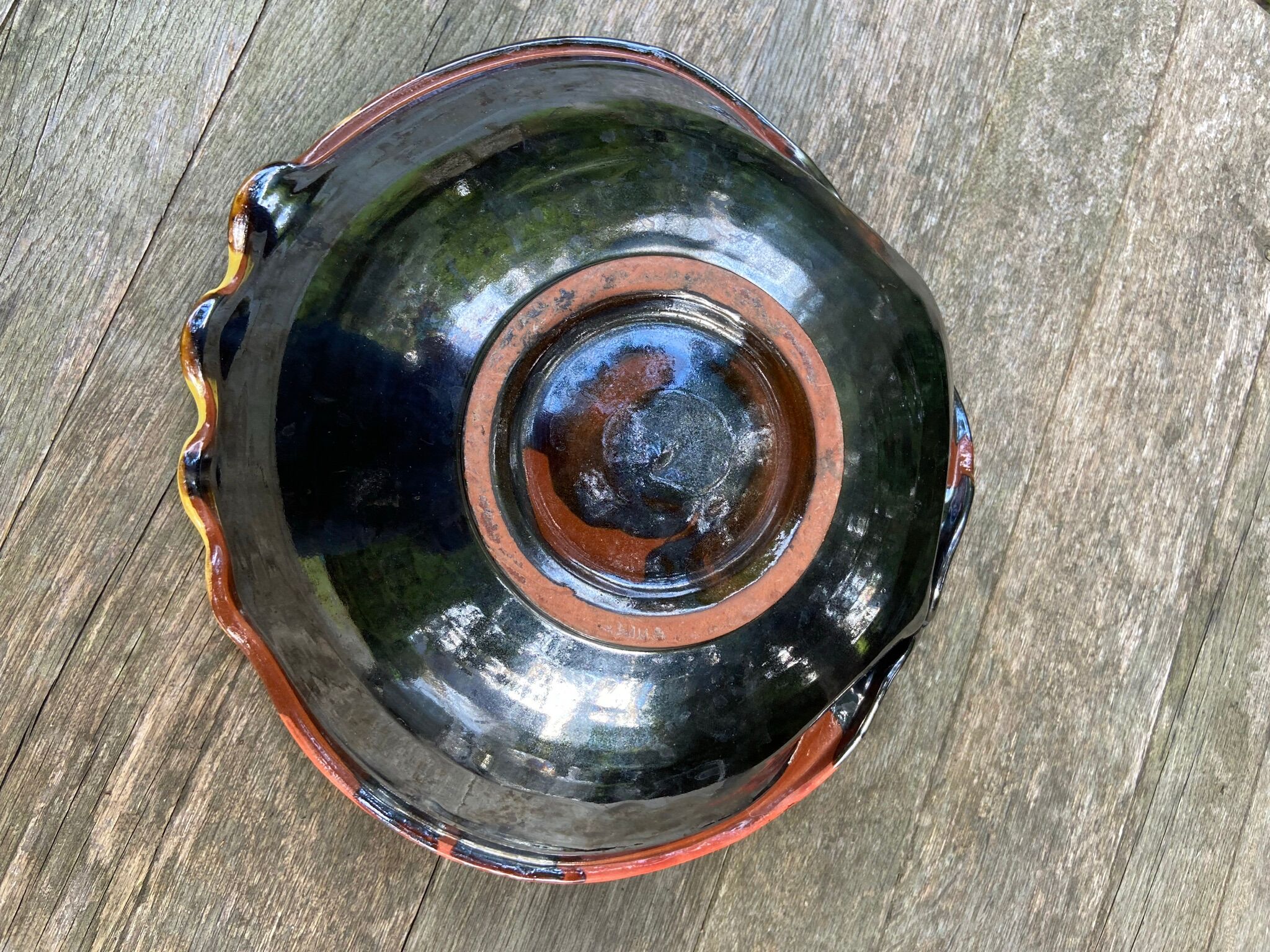 Ceramic cup signed Buxó vintage freeform