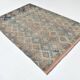 5x8 Kilim Light Blue Geometric Style Kilim Rug, 165x245Cm