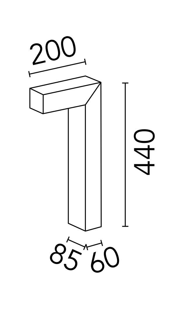 Wall lamp 45 teak flos