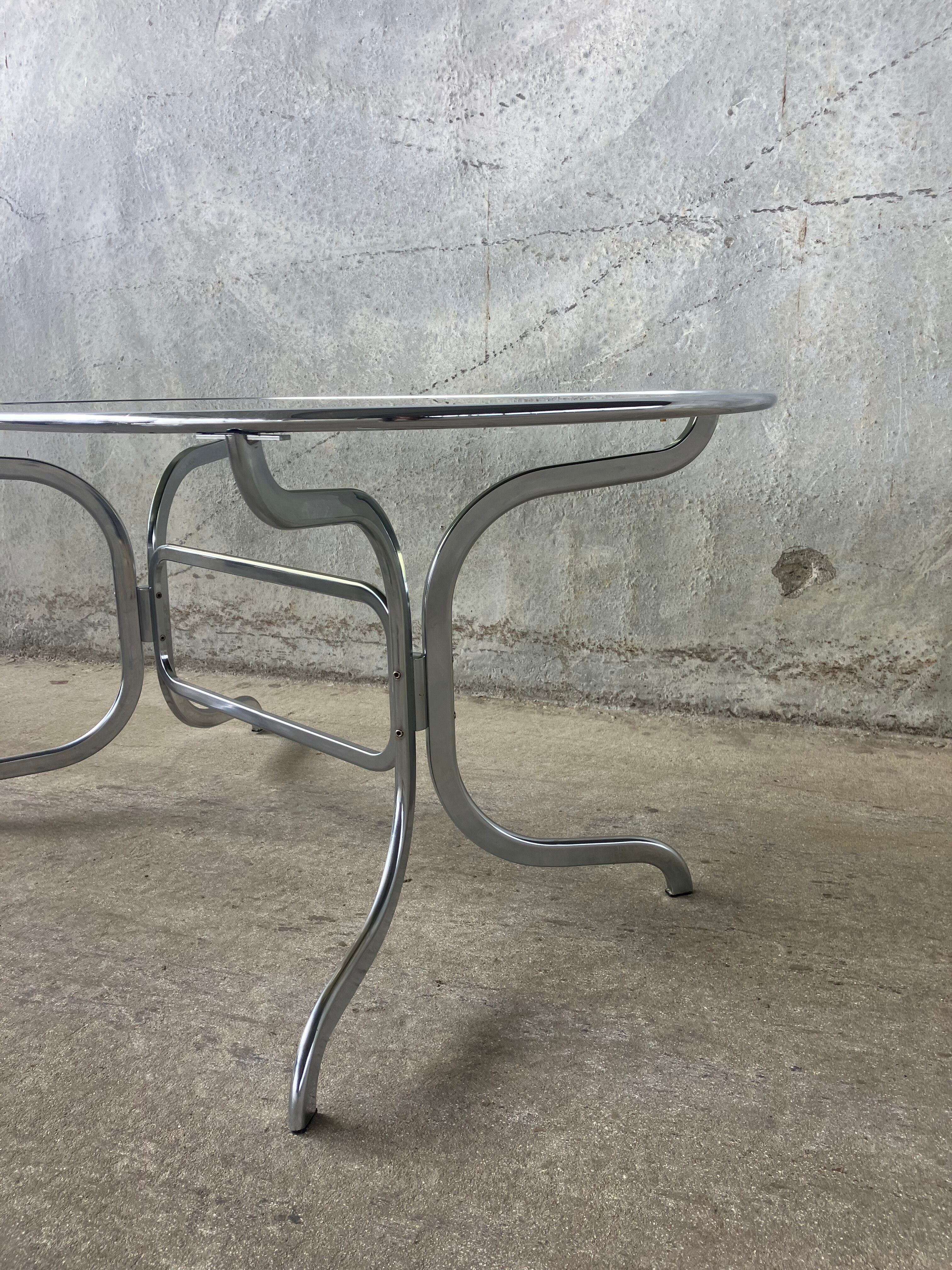 Mid Century dining table by Gastone Rinaldi for Rima, Italy.