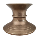 Low brass candle holder