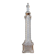 Vendôme column perfume bottle in moulded glass, 19th century.