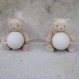 Paire de lampes vintage