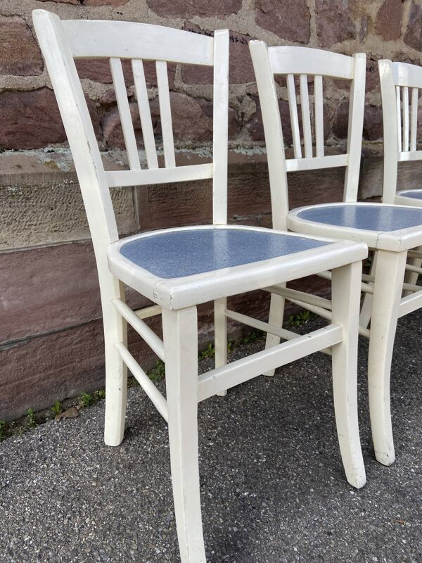 4 Chaises bistrot Brasserie bentwood bistrot chair shabby chic baumann bois & stratifié mid century