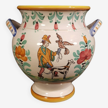 Vase en faïence italienne