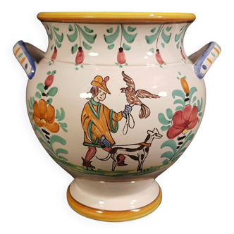 Italian earthenware vase