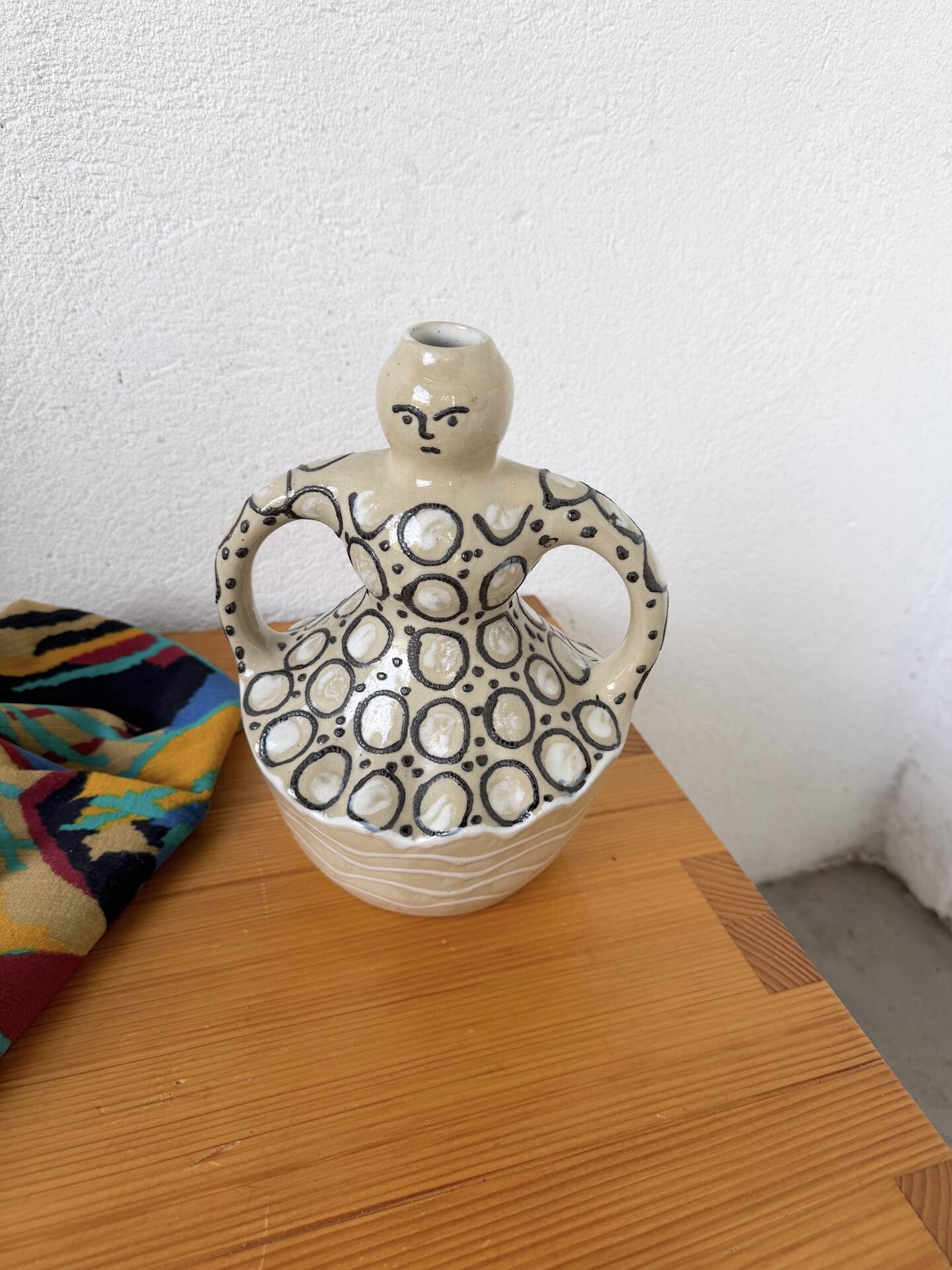 Anthropomorphic vase Folk Art woman