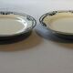 Pair of low compotiers Terre de Fer earthenware Salins AB model Saussure