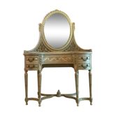 Louis XVI-style kidney hairdresser in patinated hetre