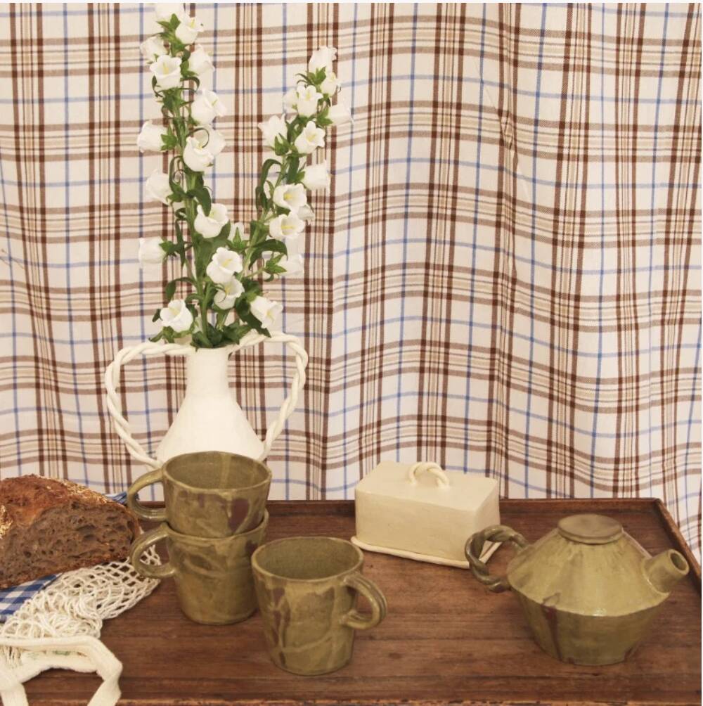 Large olive green mug