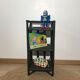 Rattan shelf, sofa end, vintage bedside table