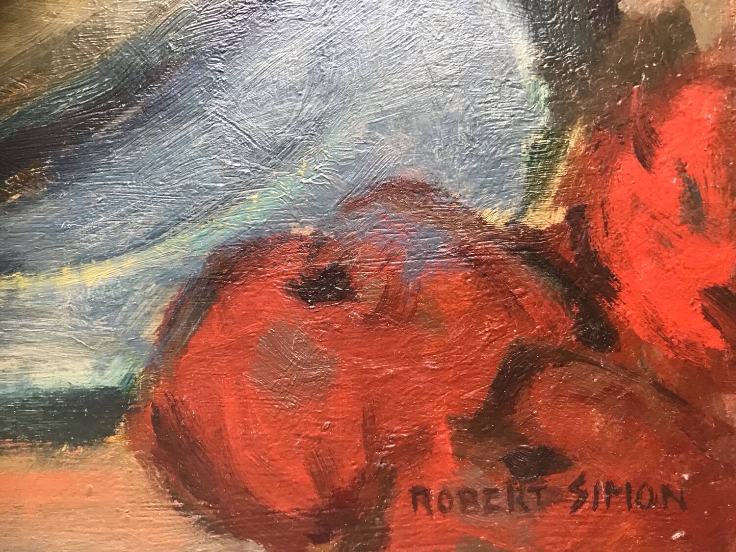 Oil on cardboard by Robert SIMON (1888-1961)