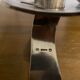 Candlestick candlestick design 1970 metal silver Saint Médard