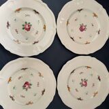 Assiettes plates faïences de longchamp