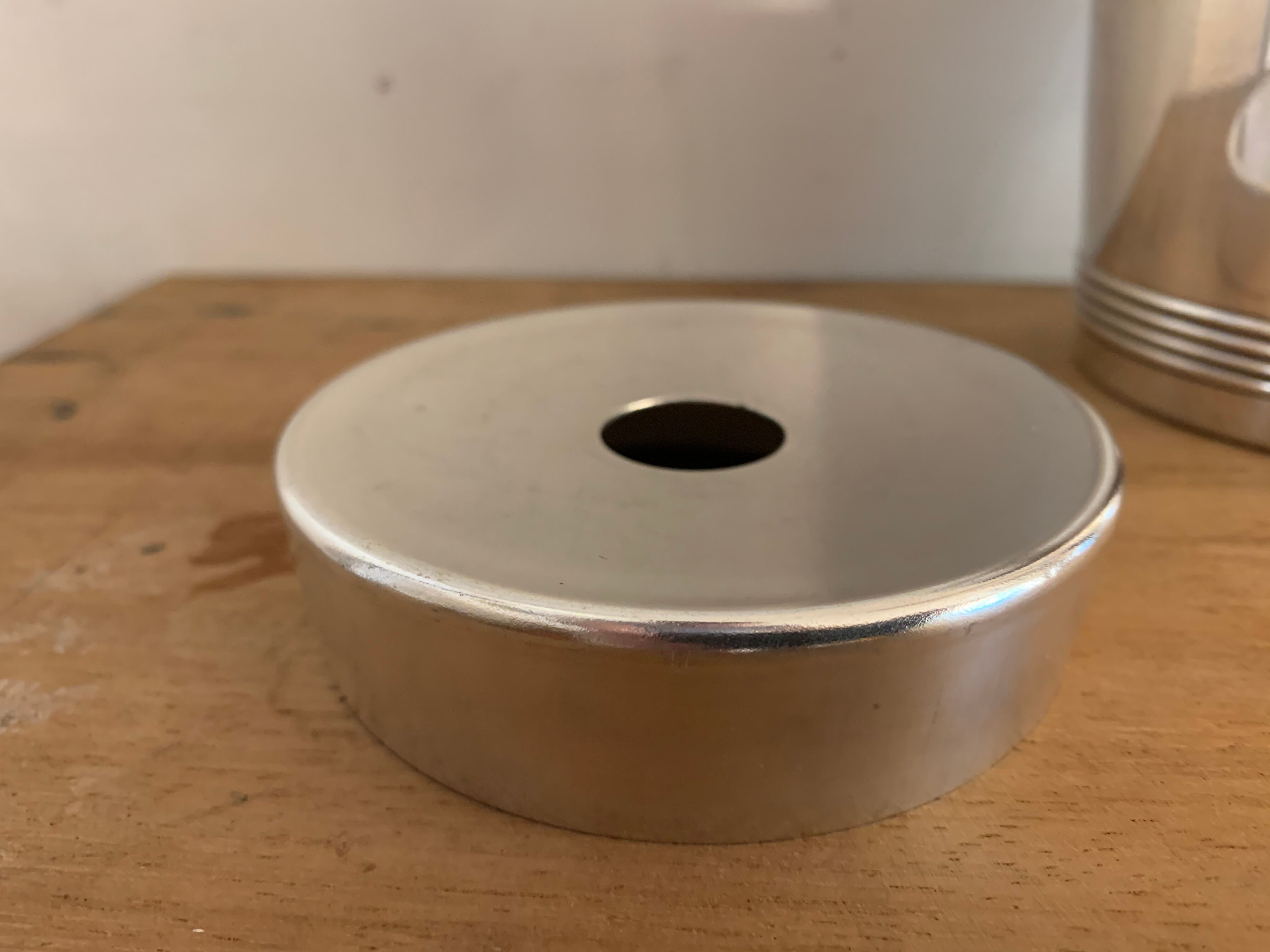 Pair of luc Lanel Christofle Gallia silver metal ice buckets 1940