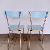 Blue formica chair