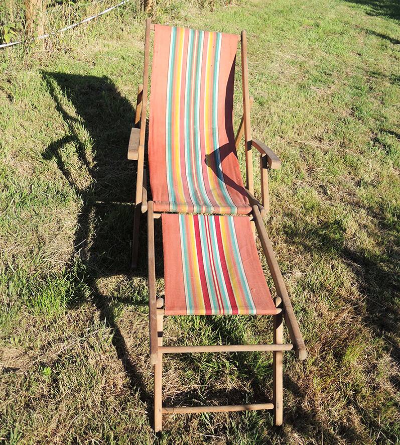 Old deckchair / bayadere deckchair