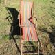 Old deckchair / bayadere deckchair