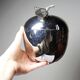 Small vintage Hans Turnwald ice bucket from the 1970s with a silver apple design