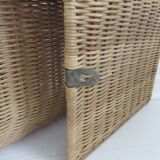 Door magazines wall in rattan Italy 70s