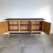 Cabinet from the 50s in solid oak signed FNA N° 0049