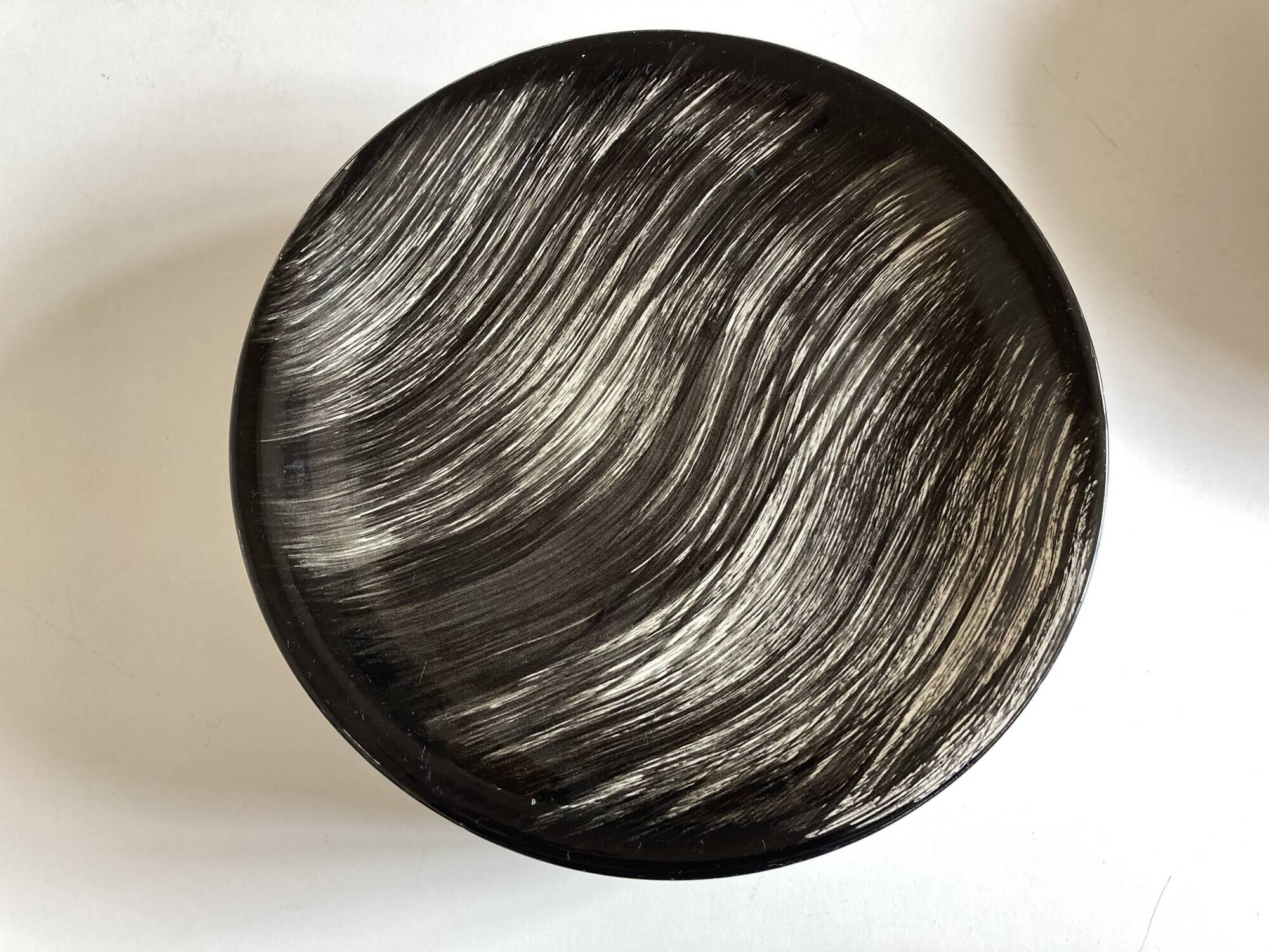 Set of 6 plates Soulages Gulf Juan in Salins earthenware 1960