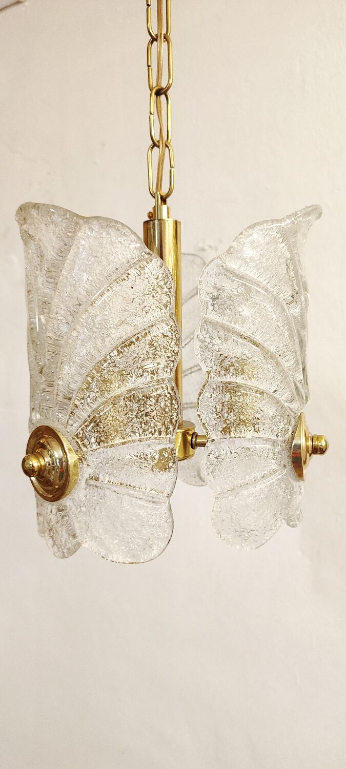 Murano glass ceiling lamp. Italy, 1970s.