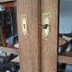 Vintage oak display cabinet