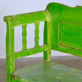 Banc ancien en pin, années 1920