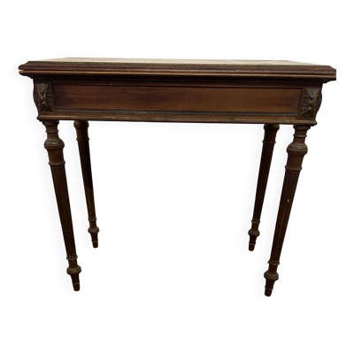 Ancienne Table de jeu Louis philippe à restauer