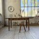 1950s pine and oak farmhouse table with multiple drawers