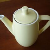 Cafetière jaune en céramique vintage