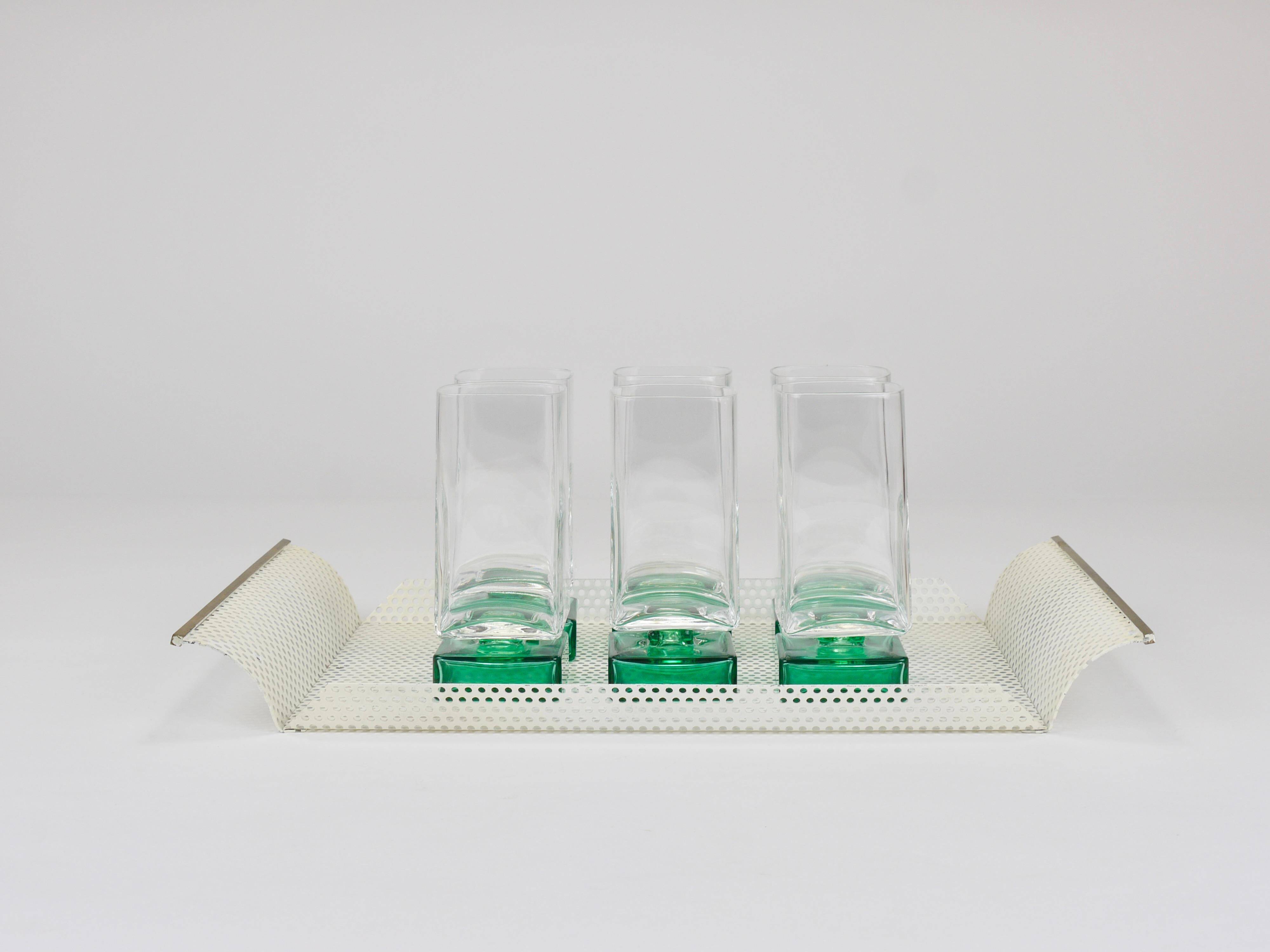 United Workshops Rigitulle brass and perforated metal plateau, Germany, 1970s