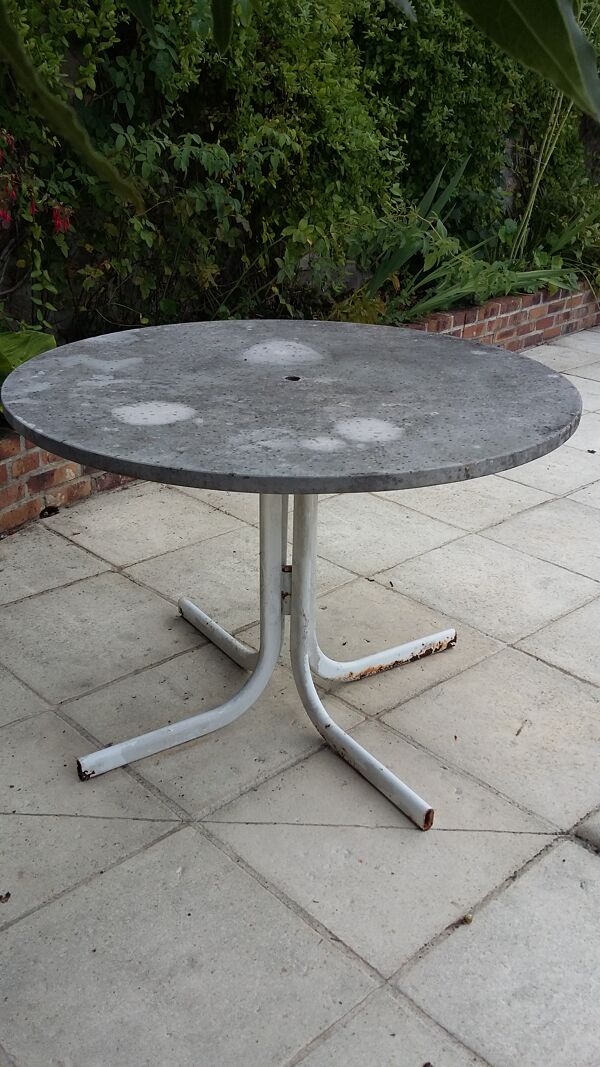 Table jardin ronde en marbre