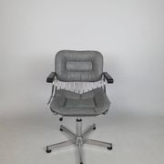 Vintage chrome swivel armchair