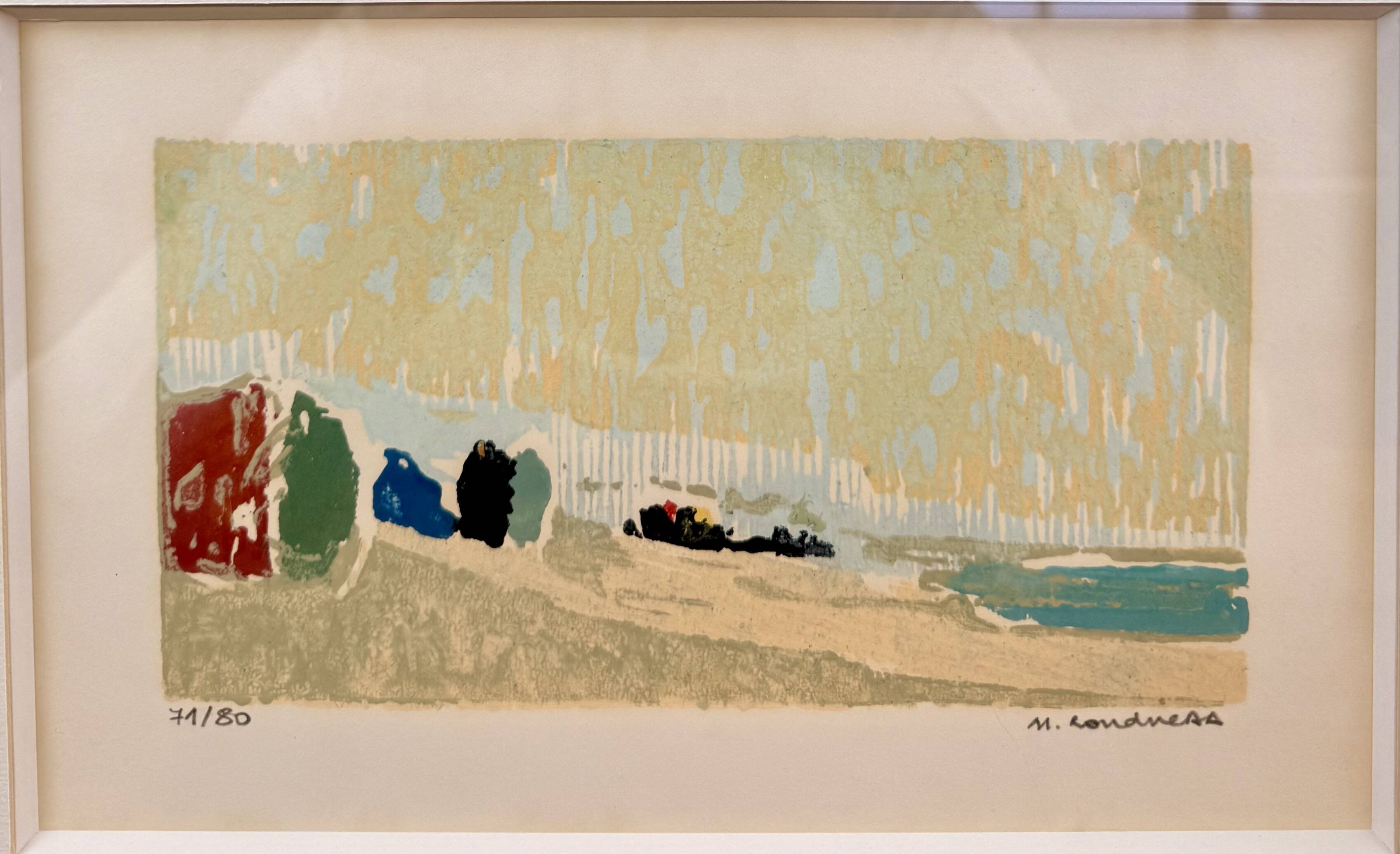 Silkscreen by Georges Roudneff – numbered print 71/80 – framed